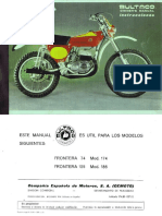 Bultaco Frontera 74,125 '77 Owner's Manual (174.30-027) .