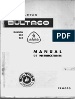 Bultaco Junior 74,125 '74 owner's manual (130.30-027).