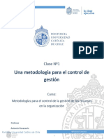 Clase 1 Metodologías para El Control de La Gestión de Los Recursos en La Organización