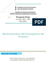 Cronograma - Proyecto Final - 2021