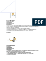 Chest (Bodyweight) : Exercise Description: Classification: Instructions