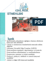 9 - Kimyasal Risk Etmenleri