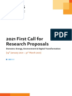 First Cycle of Call for Proposals 2021 - final