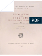 Manuel Ballesteros - Nuevas Noticias Sobre Palenque (1960)