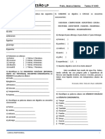 Revisão de LP 6º Ano - 2 Trim - Av1