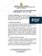 Edital Selecao Jovens Programa Agente Jovem Ambiental Aja 2021 Sema r1