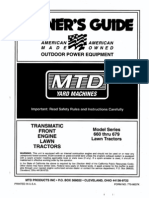 MTD Riding Mower