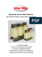 Detuned, Series Filter Reactor: For Power Factor Correction Capacitor