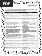 Name: Joanne L. Ico Date: November 17, 2018: Learning Activities and Practices Theory Applied