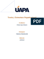 Teoría y Estructura Organizacional TAREA 7