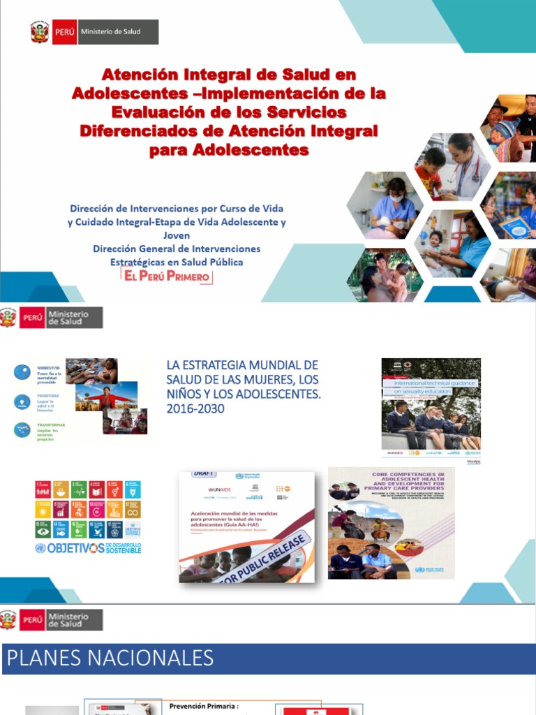 Atención Integral de Salud en Adolescentes - Implementación de La ...
