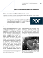 Scintigraphic Evaluation of Chronic Osteomyelitis of The Mandible in