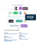 Links Interactive Application For Students Engagement