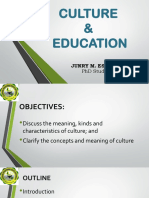 Culture & Education: Junry M. Esparar