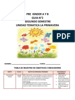 Guia n2 Unidad Tematica La Primavera II Semestre Pre Kinder