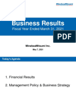 Business Results: Fiscal Year Ended March 31, 2021