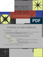 Brutalist Palette Style Thesis by Slidesgo