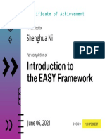 Introduction to Easy Framework for Intelligence Certificate