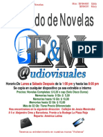 Listado de Novelas (E & M @udiovisuales)