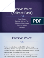 Passive Voice (Kalimat Pasif) : Fuad Hasan Haristian Sahroni Putra Hilman Abdurohman Ikhwan Fiddin Hudzaifah