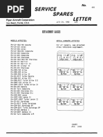 Piper Seneca II Service Spares Letter - SSL 406