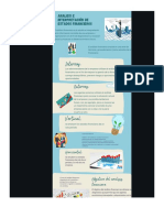 Azul Líneas Cambio Climático Medioambiente Infografía