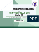 [Appendix 3] COT-RPMS for T I-III SY 2020-2021 in the Time of COVID-19