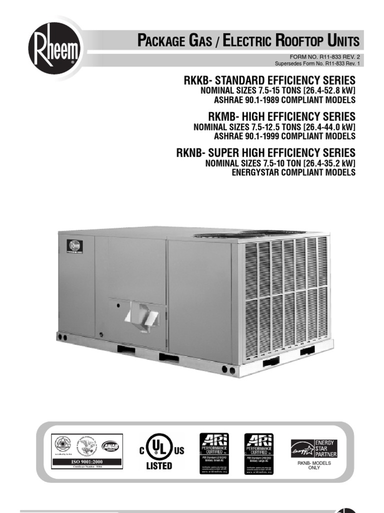 3.5 110318 R11-833 Rev 2 | PDF | Air Conditioning | Hvac