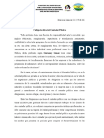 Diagnostico Del Codigo de Etica Del Contador Público Responsabilidad Social