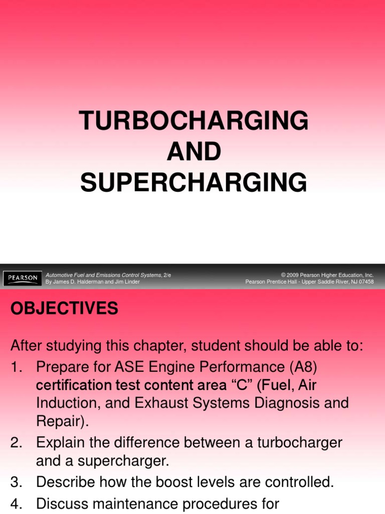 Turbocharger Supercharger PDF Turbocharger Engines