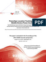 PowerSpy Location Tracking Using Mobile Device Power Analysis