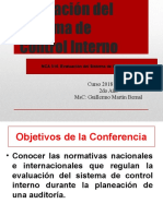 Conferencia Tema II. Control Interno Domingo 10 de Febrero