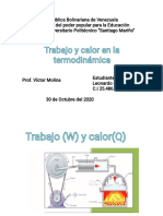 Trabajo y Calor (Primer Corte 2020-1)