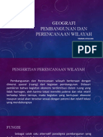 Geografi Pembangunan Dan Perencanaan Wilayah