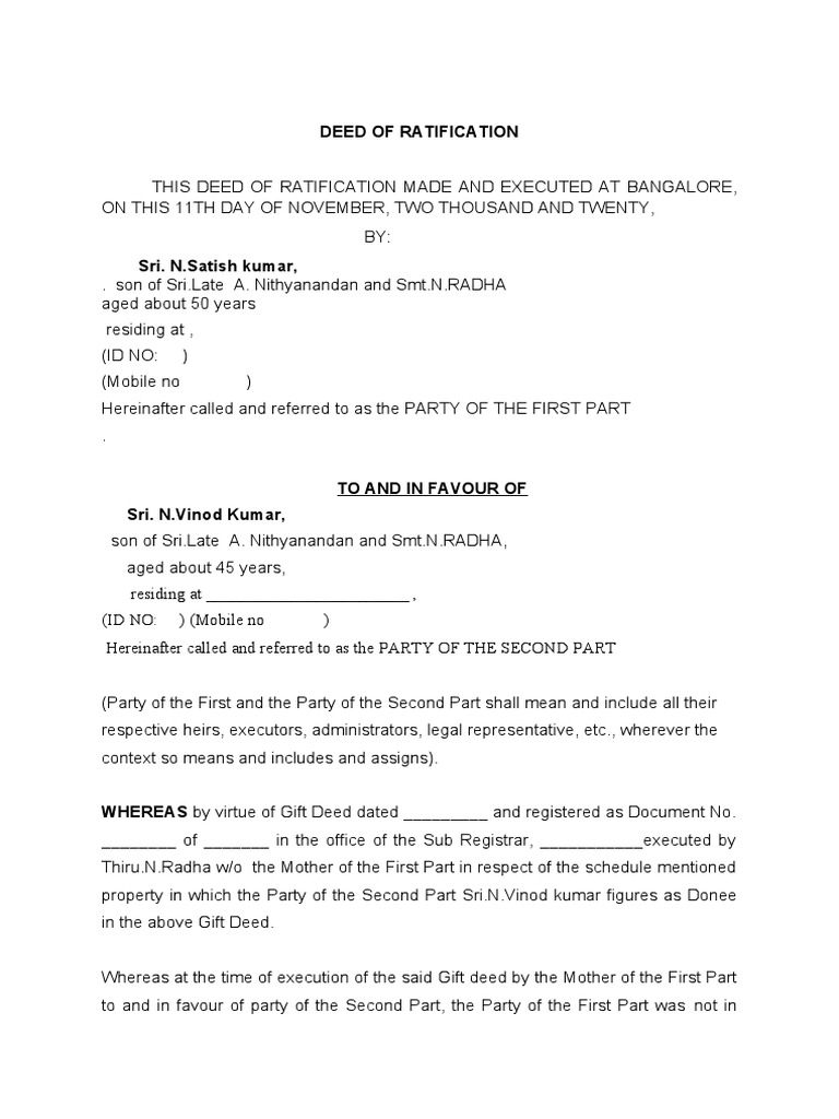 Date Of Ratification Meaning