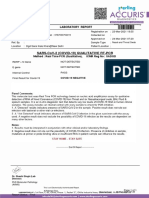 Sars-Cov-2 (Covid-19) Qualitative RT-PCR: Method: Real Time PCR (Qualitative), ICMR Reg No: SADOD