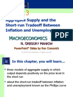 Aggregate Supply and The Short-Run Tradeoff Between Inflation and Unemployment