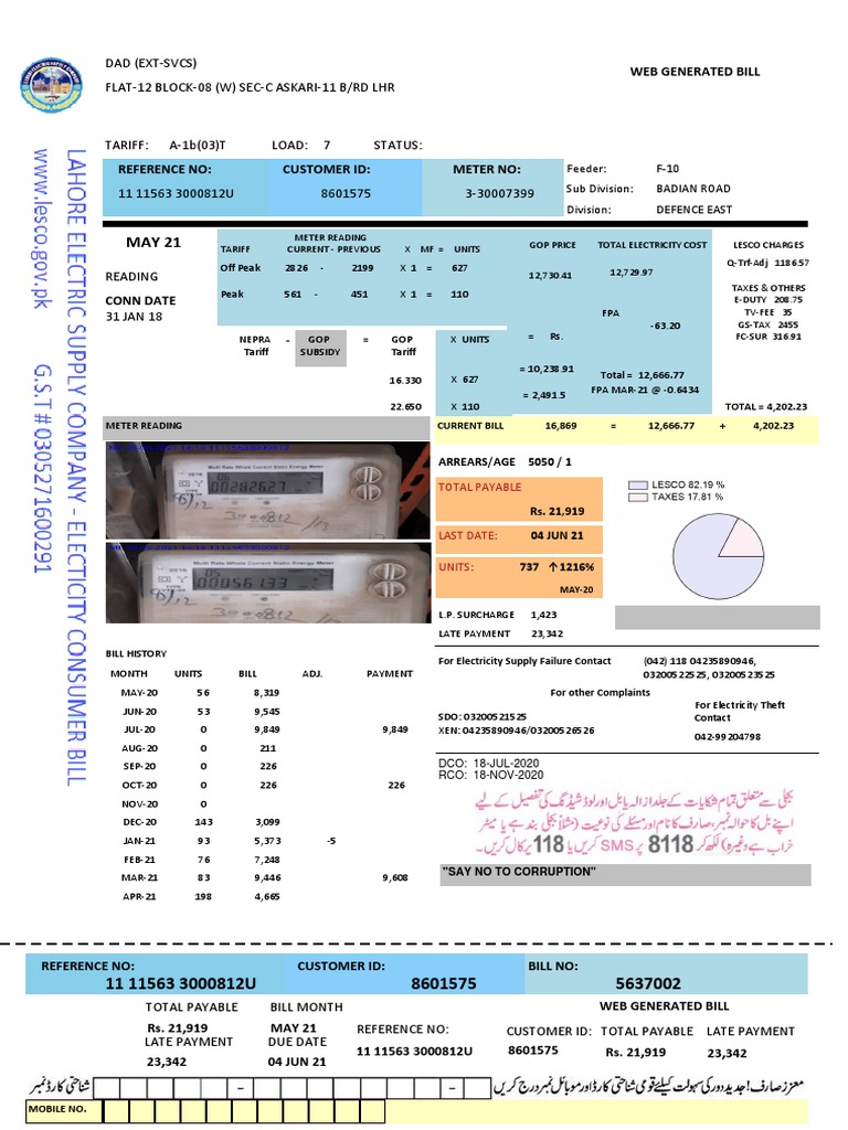 Utility Bill Summary | PDF | Economies | Electricity