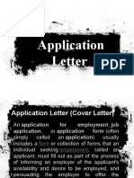 Application Letter N CV