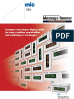 Message Runner: Compact and Simple Display Units For Easy Creation, Registration and Switching of Messages