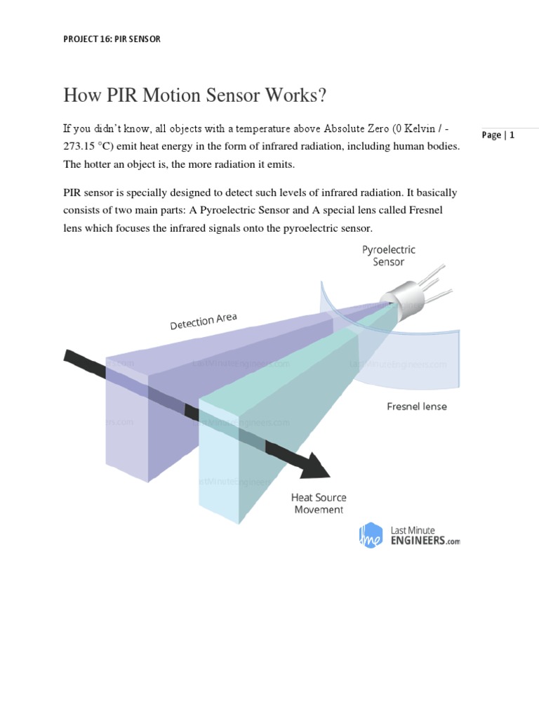 How PIR Motion Sensor Works? Circuit Diagram