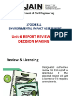 Unit-6 Report Review and Decision Making: 17CEOE811 Environmental Impact Assessment