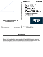 ZX70-75 Operators & Parts Manual