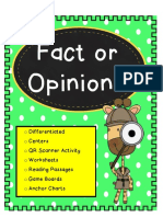 Fact or Opinion Differentiated Centers
