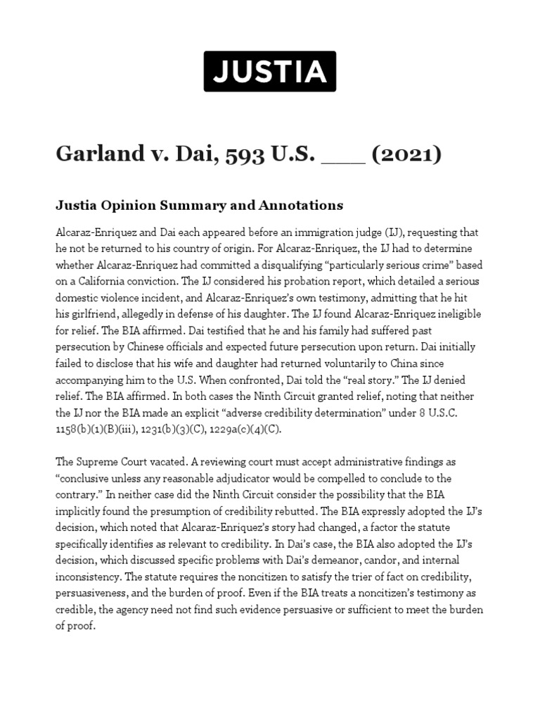 Garland v. Dai - 593 U.S. - (2021) - Justia US Supreme Court Center