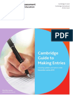 Cambridge Guide To Making Entries: Cambridge O Level Cambridge International AS & A Level
