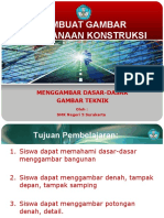 Membuat Gambar Pelaksanaan Konstruksi