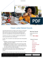 Clean Label - Baked Goods