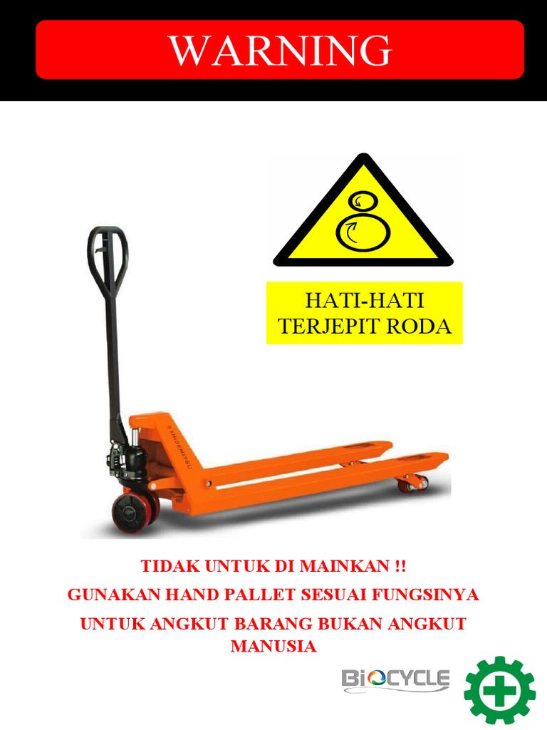 Penggunaan Aman Hand Pallet | PDF
