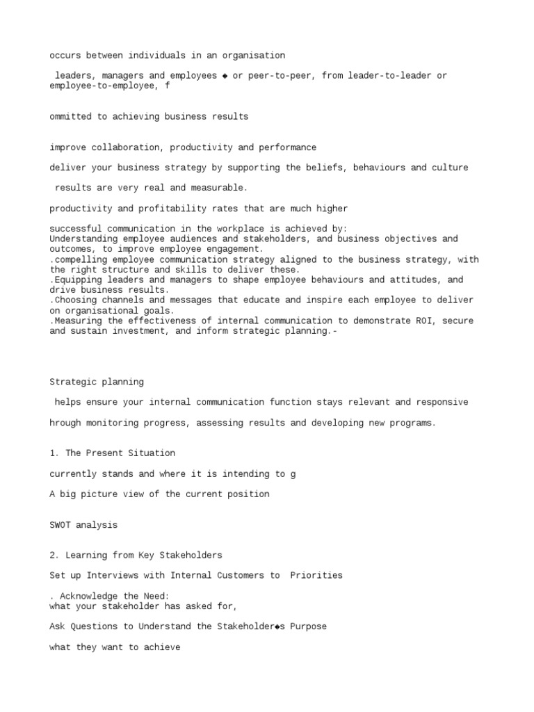 Topic 1 Establish Effective Workplace Relationship Processes Pdf